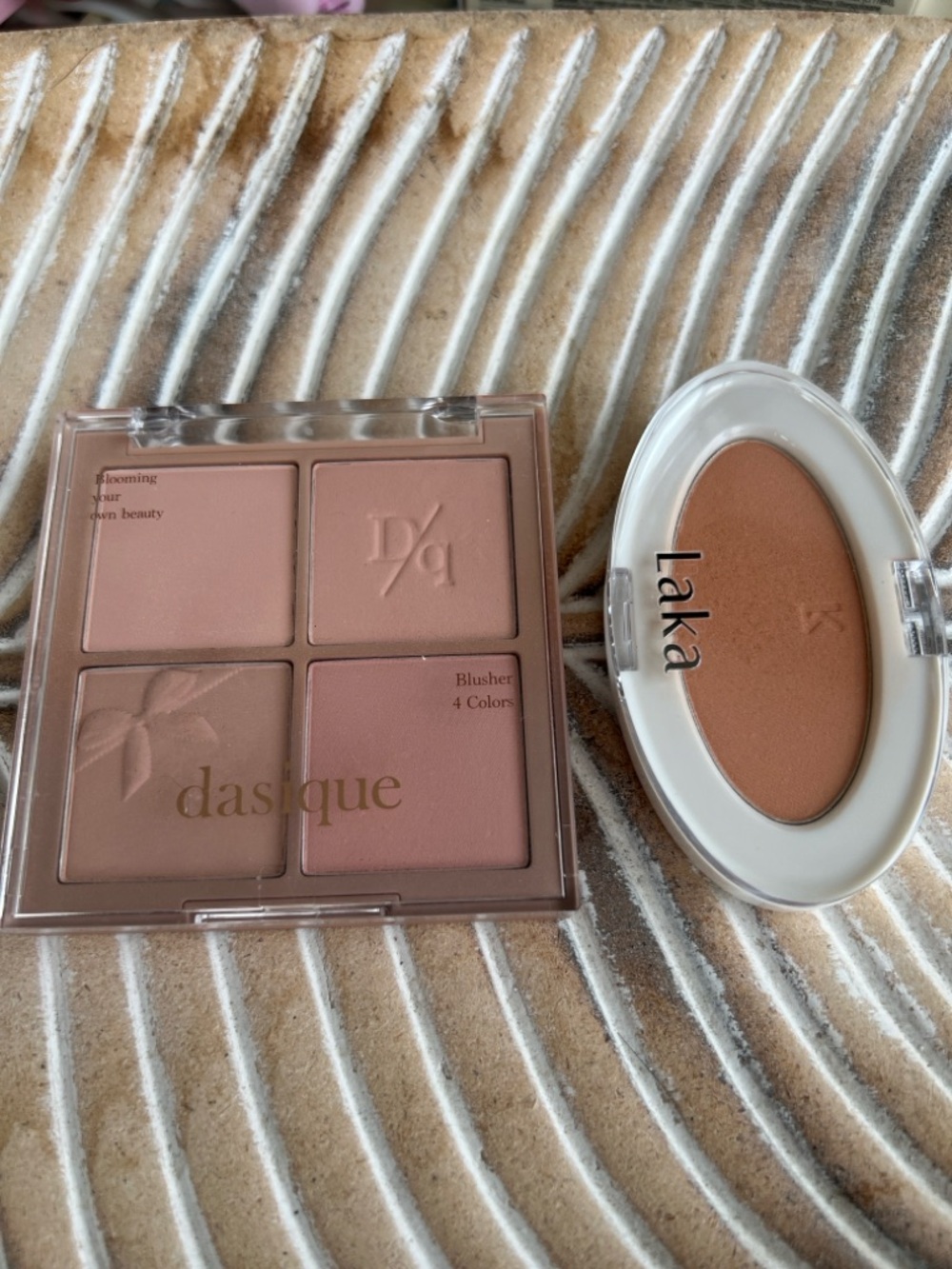 Dasique Blush Palette Mixed Nuts & Laka Love Silk Blush nunu set kbeauty bundle